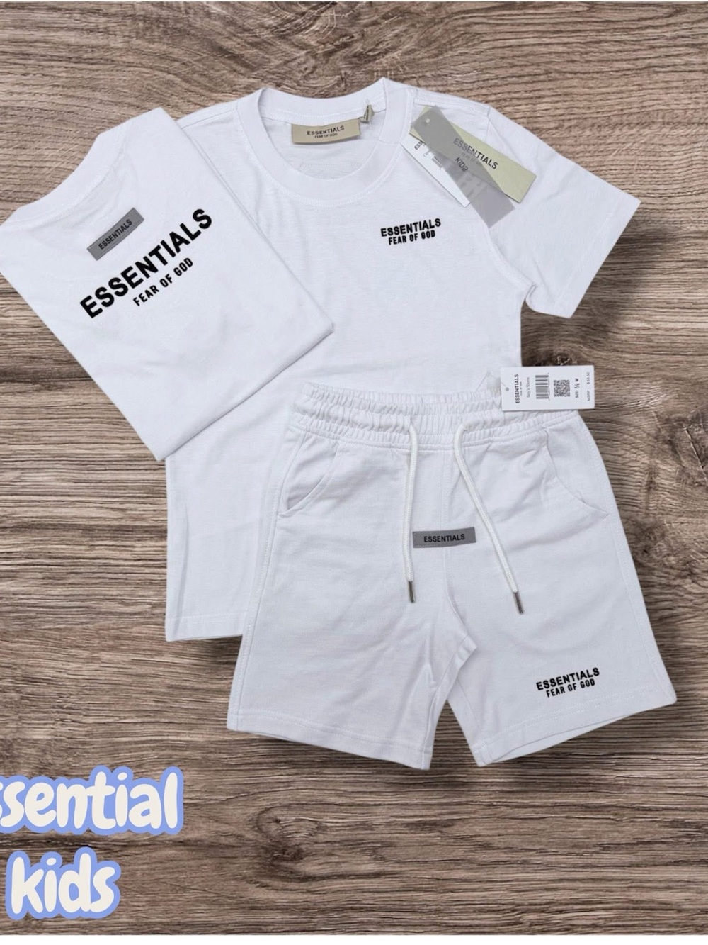 ESSENTIALS Fear of God Kids Tee & Shorts Set